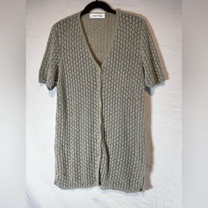 Vintage ANNE KLEIN II lacy crochet boho cardigan